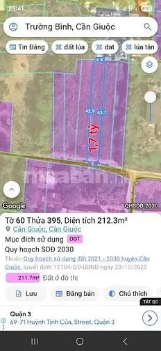 Bán 6 Lô Đất Thổ, Hẻm Xh, Cách Ql50, 70M, Thị Trấn Cần Giuộc, La