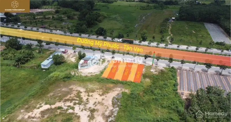 Bán Đất Mặt Tiền Đường Mỹ Phước Tân Vạn( P.tân Định,Bến Cát, Bình Dương)