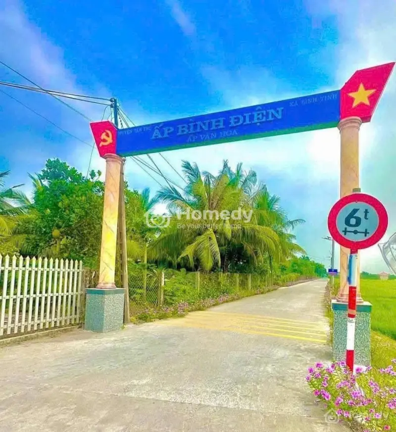 Bán Lô Thổ 186M2 - Xe Hơi Đậu Ngay Đất, Cách Nhựa Dt833 400M