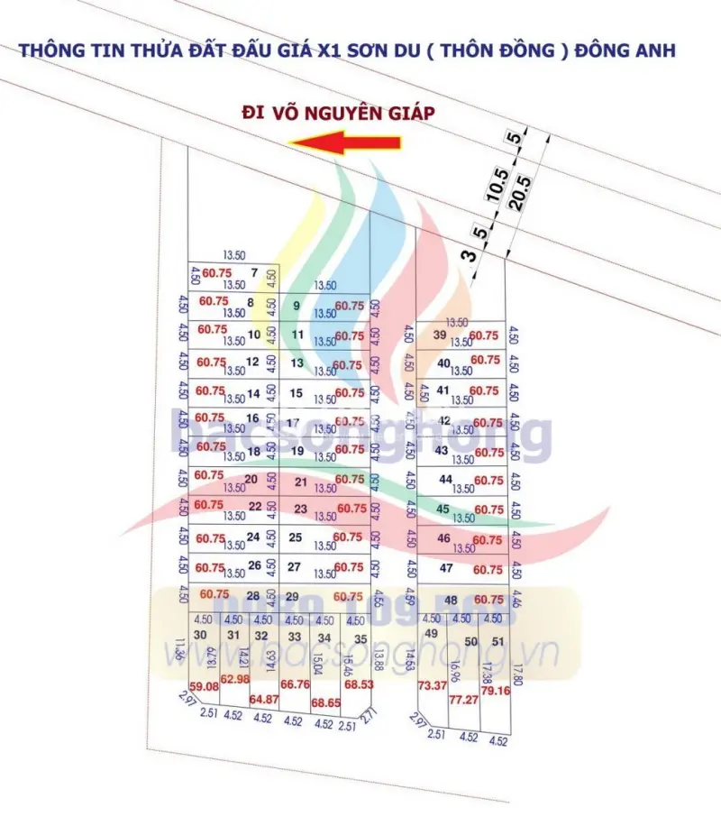 ✅ Bán Đất Đấu Giá X1 Sơn Du Nguyên Khê. Đất Cạnh Trục Đường Võ Nguyên Giáp