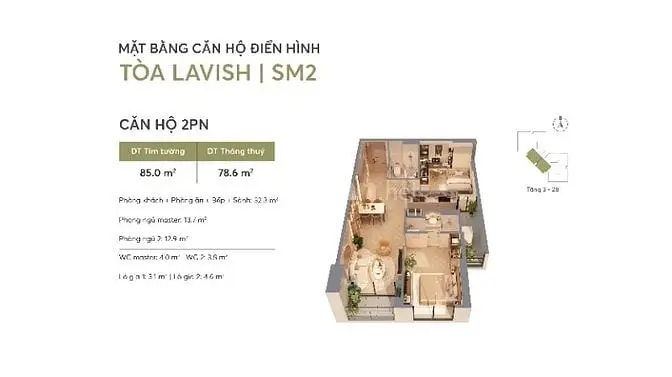 Bán Căn 2Pn Vốn Vào Chưa Đến 2 Tỷ View Tiện Ích Cảnh Quan Nội Khu