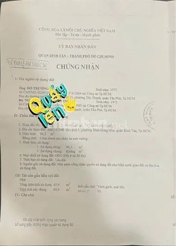 Chủ Cần Bán Gấp Nhà 98M Full Thổ Cư Giá Chỉ 40Tr/M
