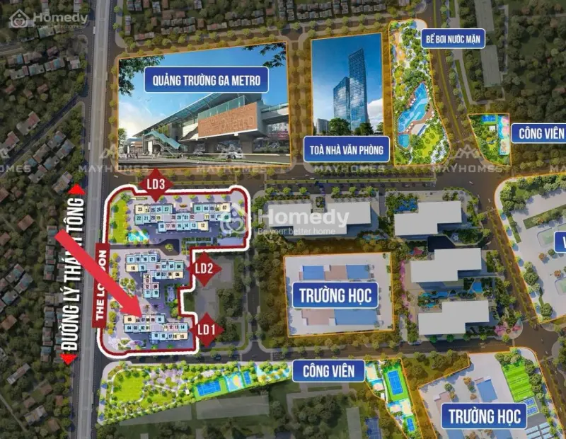 Bán Căn Hộ 1Pn+1 Diện Tích 48M - London 1 Giá 3,2 Tỷ - Vinhomes Ocean Park 1