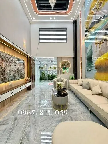 Nhà Đường Thông, Dt:4.2X19M, Lửng, 3Lầu, 4Pn, 6Vs, Gara Ô Tô, S/Thượng