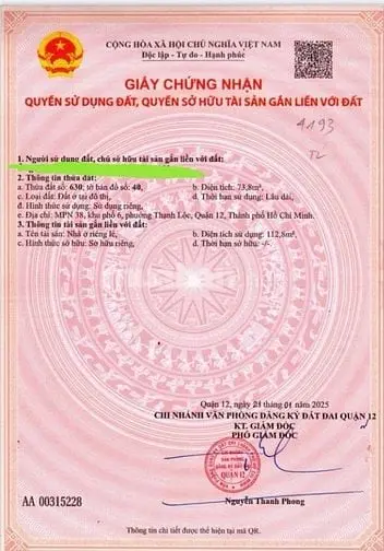 🏡 Bán Nhà 1 Trệt 1 Lầu Chính Chủ – Giá 6 Tỷ (Thương Lượng)