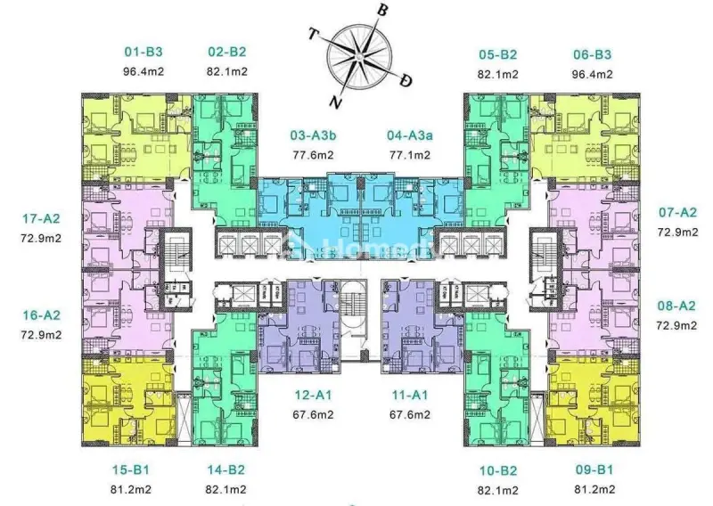 Bán Căn Hộ 73M2, 2Pn-2Wc, Tầng Trung, Tòa Tđc Park 3 Eurowindow River Park, Lh 0772272***