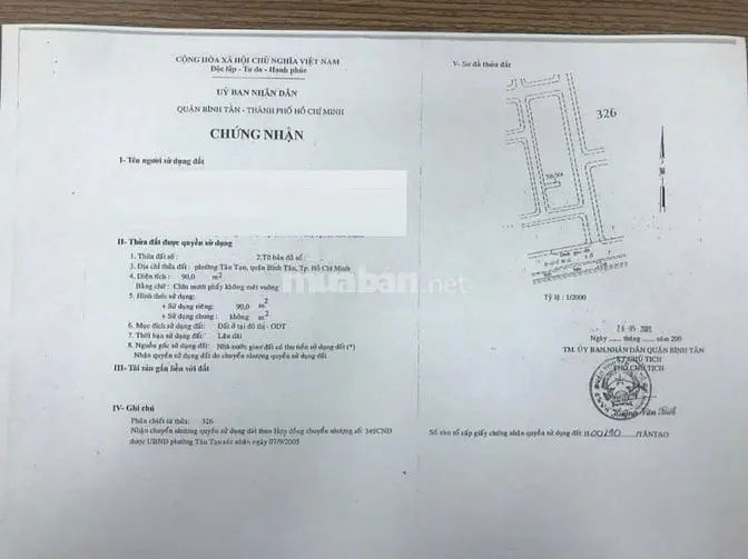 Bán Đất Khu Tên Lửa, Mt Đường Số 46A, 5 X 18M, 7.9 Tỷ. Gần Aeon Mall.