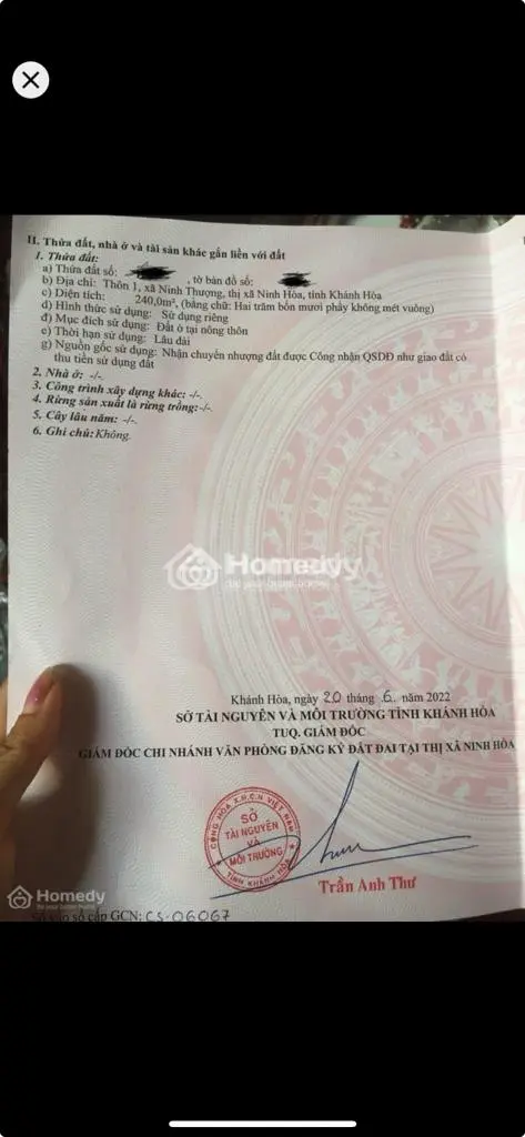 Chủ Đất Cần Bán Lô Đất Để Kinh Doanh Giá 7Xx Triệu Lh: 0786014***
