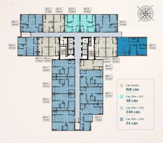 Căn Góc 2 Ngủ Khan Hiếm Ưu Đãi Đặc Biệt Đến Ngày 10.9 Tại The Ninety Complex Ngay Gần Ngã Tư Sở