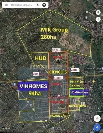 Chuyên Mua Bán Đất Liền Kề Biệt Thự Dự Án Cienco 5 Huyện Mê Linh Sổ Đỏ