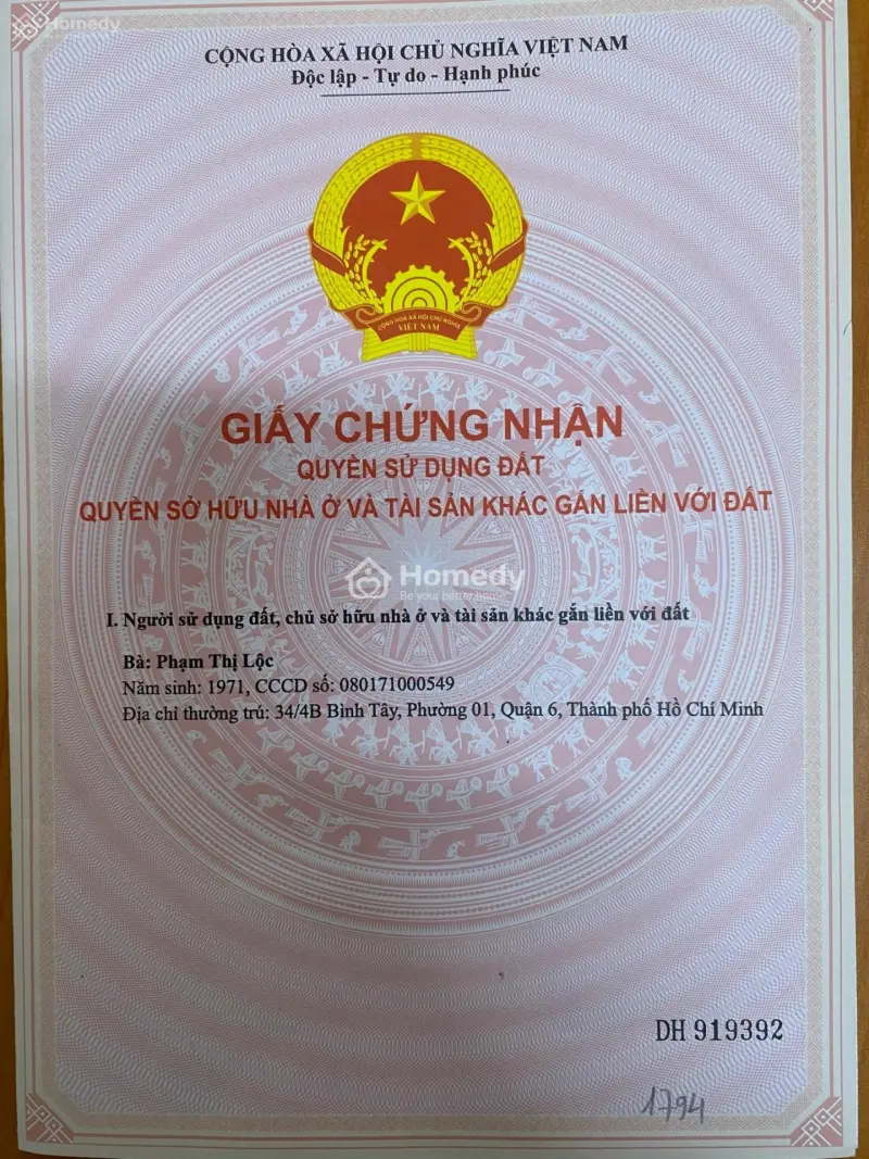 Đất Nền Mặt Tiền Full Thổ Cư(Dt: 261M2) Đường Tỉnh 825