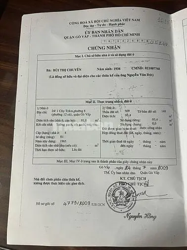 Bán Mặt Tiền 339 Nguyễn Văn Khối P8, Gv Tphcm. Giá 16,8 Tỷ