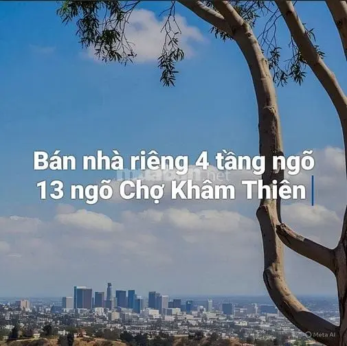 Tôi Bán Nhà Riêng Chính Chủ 55M Ngõ 13 Ngõ Chợ Khâm Thiên Giá 8.9 Tỷ