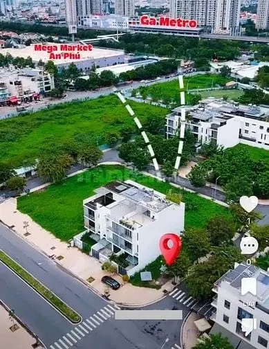 Bán Lô Góc Mặt Tiền Vũ Tông Phan - An Phú Dt 154.3M2 - Giá 45 Tỷ