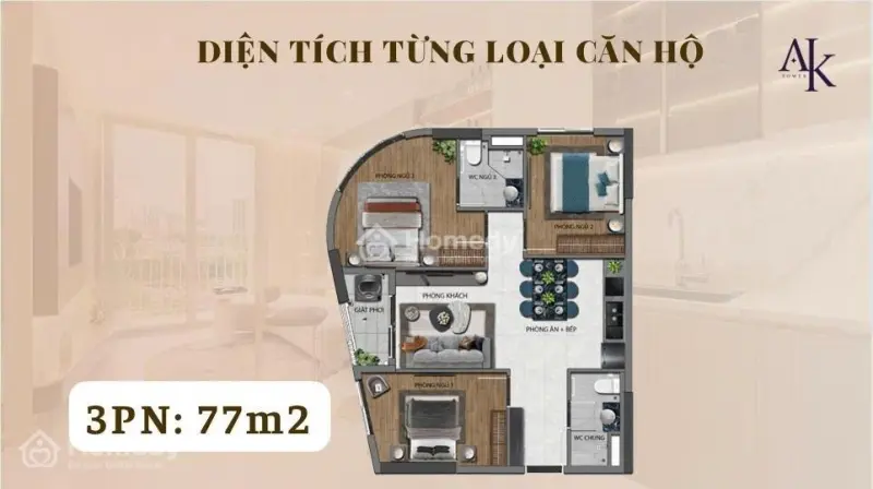 Căn Hộ Cao Cấp Ak Tower Trái Tim Phường An Phú