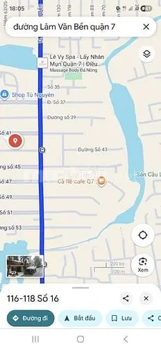 Nhà + 480M2 Đất, Mt Đường 37, Khu Lăm Văn Bền, Bình Thuận Q7