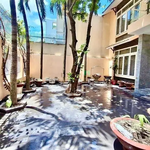 Cho Thuê Biệt Thự Sân Vườn Hẻm Xe Hơi Lê Văn Thọ Gò Vấp, Thiết Kế Đẹp