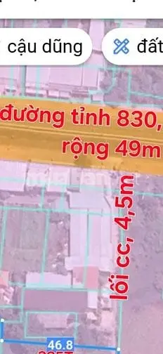 2,685M2 Có 625M2 Thổ, Đường 4,5M, Cách Tl830, 30M, Đông Thạnh,Cg