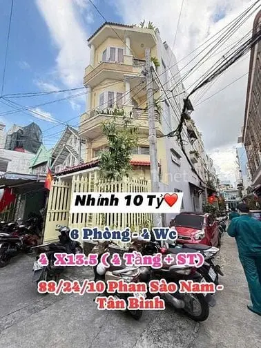 Bán Nhà 4 Lầu, 88/24/10 Phan Sào Nam, P.11, Tân Bình, Khu Bàu Cát