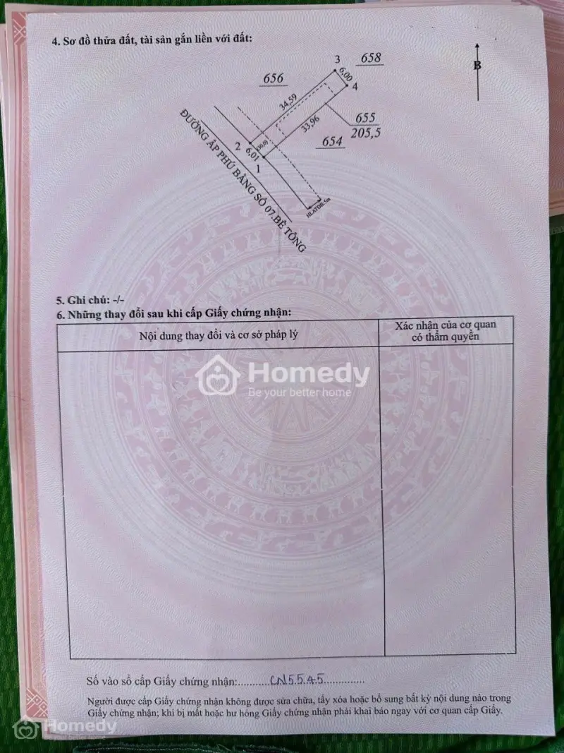 Bán Đất Mặt Tiền Đường Nhựa 205,5M² Ngay Chợ An Linh, Đường Dh507, Giá Tốt Chỉ 550 Triệu