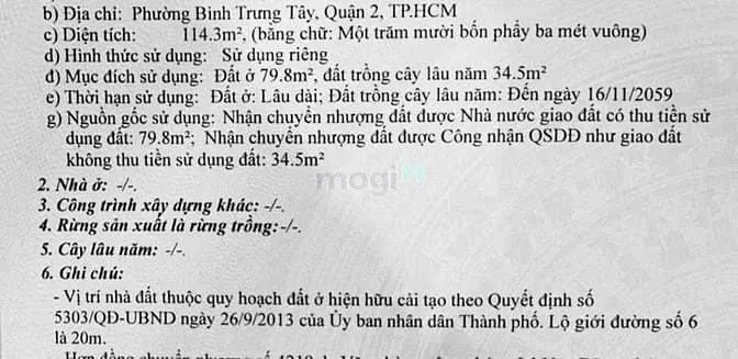 Bán Đất Mặt Tiền Đường Ô Tô Quận 2 Đường Nối Nguyễn Thị Định Đường 20M