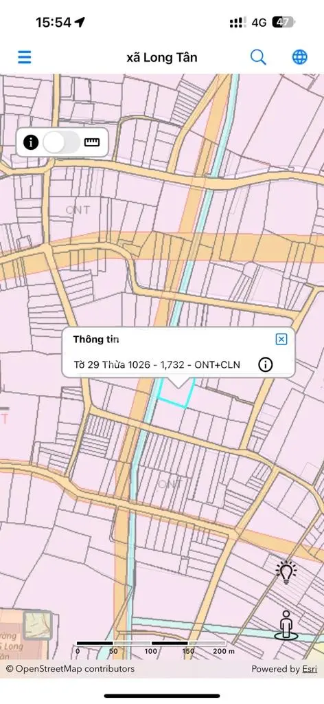 Sở Hữu Ngay 1732M2 Đất Làm Nhà Vườn Nghỉ Dưỡng. Ngang 41M X 40M Có 100M2 Thổ Cư Ngay Chợ Long Tân