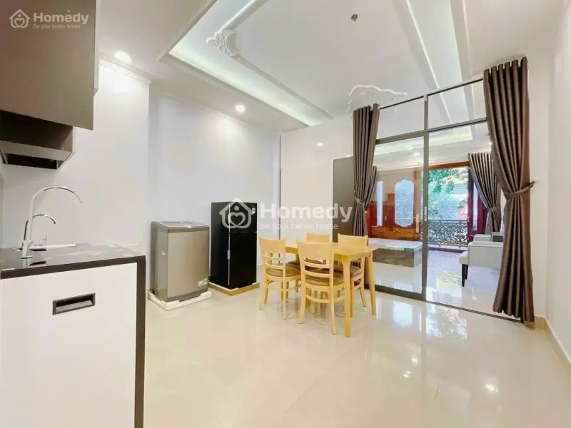 Cho Thuê Căn Hộ 1Pn_Siêu To_Máy Giặt Riêng_Gần Cv Lê Văn Tám_Full Nội Thất_Ban Công_Chợ Tân Định