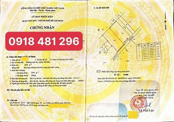Bán Đất Đường Số 9 Phường Linh Tây Gần Chợ Thủ Đức (2.156M2) 50 Tr/M2