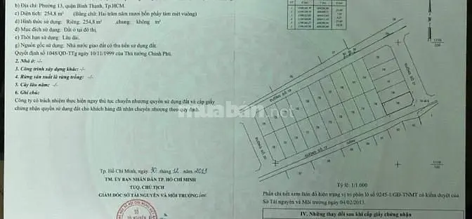 Đất Biệt Thự Bình Lợi, Góc 2Mặt Tiền 10X25M.giá 99Tr/M Thương Lượng