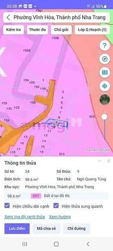 Bán Gấp Lô Đất Gần Biển-Dt100M2(5X20M)-Vĩnh Hoà-Nha Trang-Chỉ 1Ty510