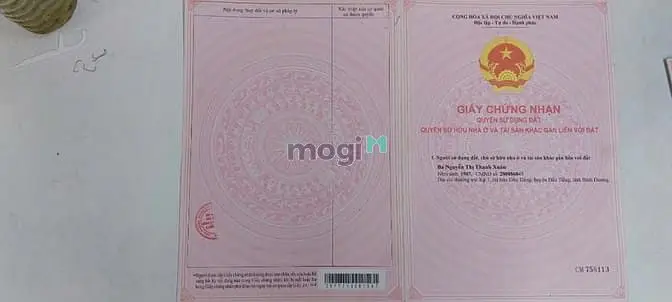 Bán Nhà Mặt Tiền Thị Trấn Dầu Tiếng, Bình Dương, 126M2, 2,4Tỷ