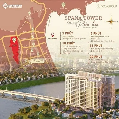 🌟 Spana Tower – Biểu Tượng Sống Đẳng Cấp Tại Hòa Xuân 🌟