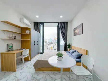 Cho Thuê Căn Hộ Quận 7 - Studio Full Nội Thất Ban Công Lớn Ngay Tân Kiểng - Gần Rmit, Lotte, Sunrise