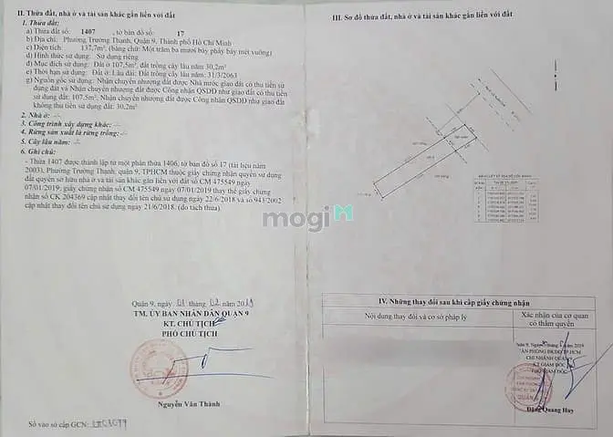 Bán Đất Mặt Tiền Lò Lu ,Trường Thạnh ,Q9.Giá 9 Tỷ 800 Tl - Dt : 138M2