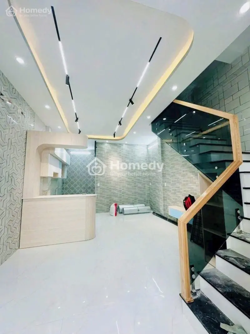 Bán Nhà Lầu Mới 100% Đang Hoàn Thiện Lộ Oto Đậu Trước Nhà Sổ Hồng Hoàn Công Giá Chính Chủ