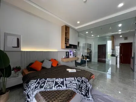 Cho Thuê Căn Hộ 1Pn Ban Công 40M2 Ngay Cạnh Lotte Mart