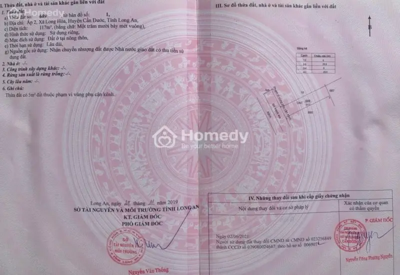 Nền Thổ Cư _Dt 117M2 Đường Liên Ấp 4M, Long Hoà, Cần Đước La, Giá Rẻ 1 Tỷ 050