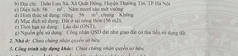 🔥 Cần Bán Gấp Đất Lưu Xá - Thường Tín - Hà Nội 🔥
