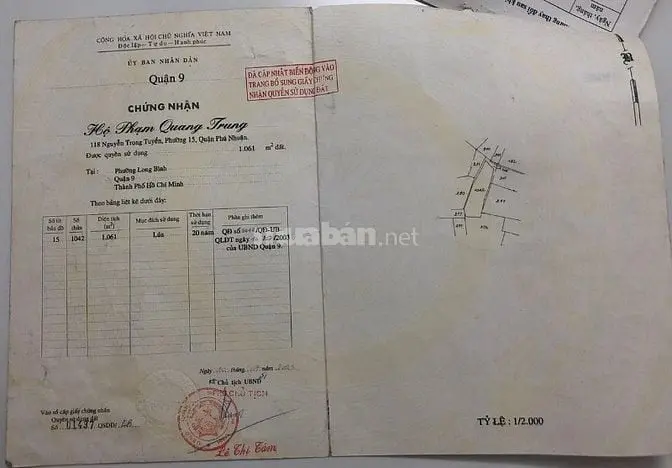 Bán Đất Hẻm 3M Đường Nguyễn Xiển, Tp. Thủ Đức Cách Mt Nguyễn Xiển 45M