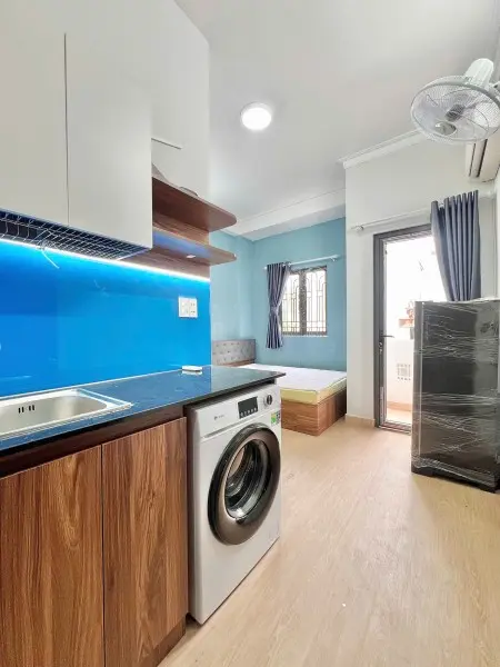 Thuê Ngay Căn Hộ Studio Bùi Hữu Nghĩa Full Nội Thất, Ban Công, Máy Giặt Riêng Giáp Q1 - Chợ Bà Chiểu