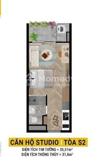 Căn Hộ Cc Spana Tower Tại Nguyễn Phước Lan, 2,466 Tỷ, 35.6 M2, Bán Hàng Hiếm Tại Giá Cực Chất