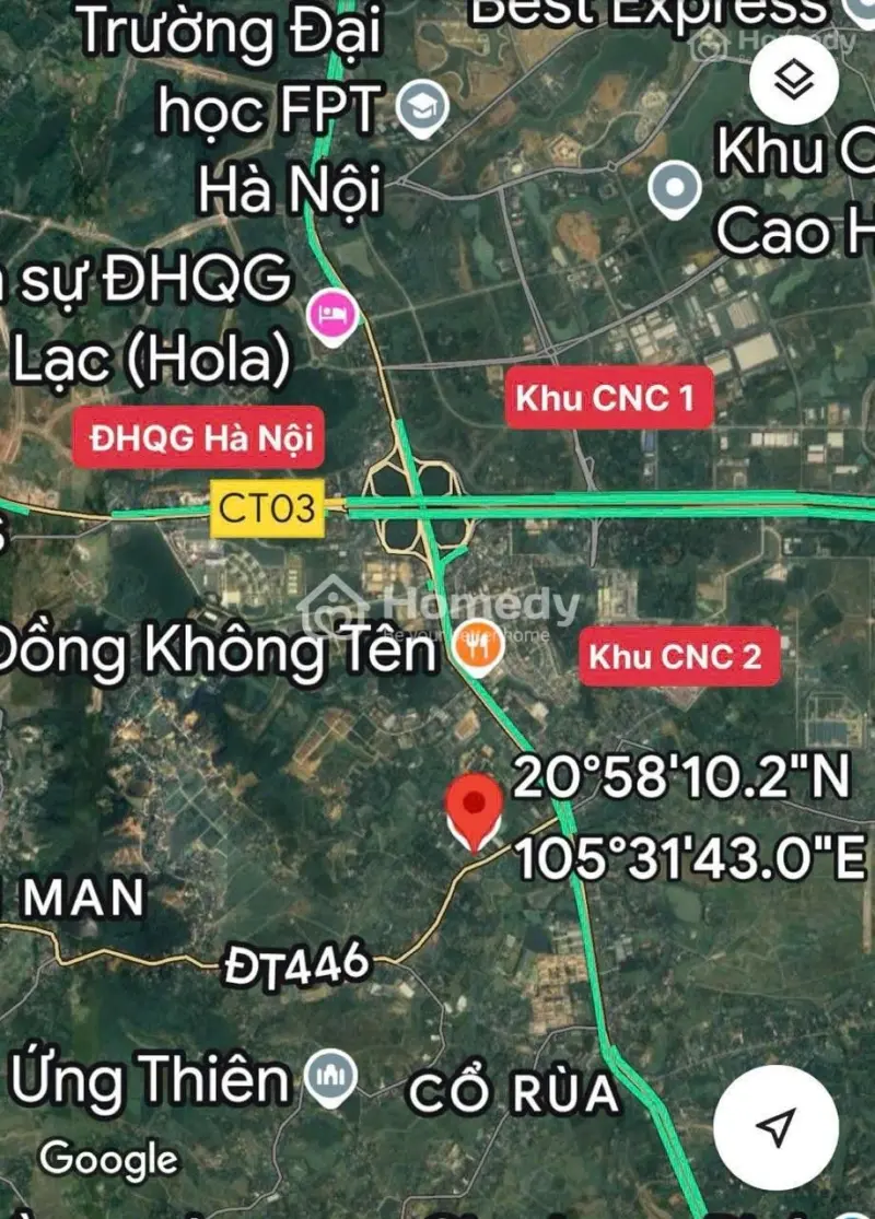 Vợ Chồng Cần Tiền Nên Bán Nhanh Lô Đất Full Thổ Cư Tại Lõi Hòa Lạc