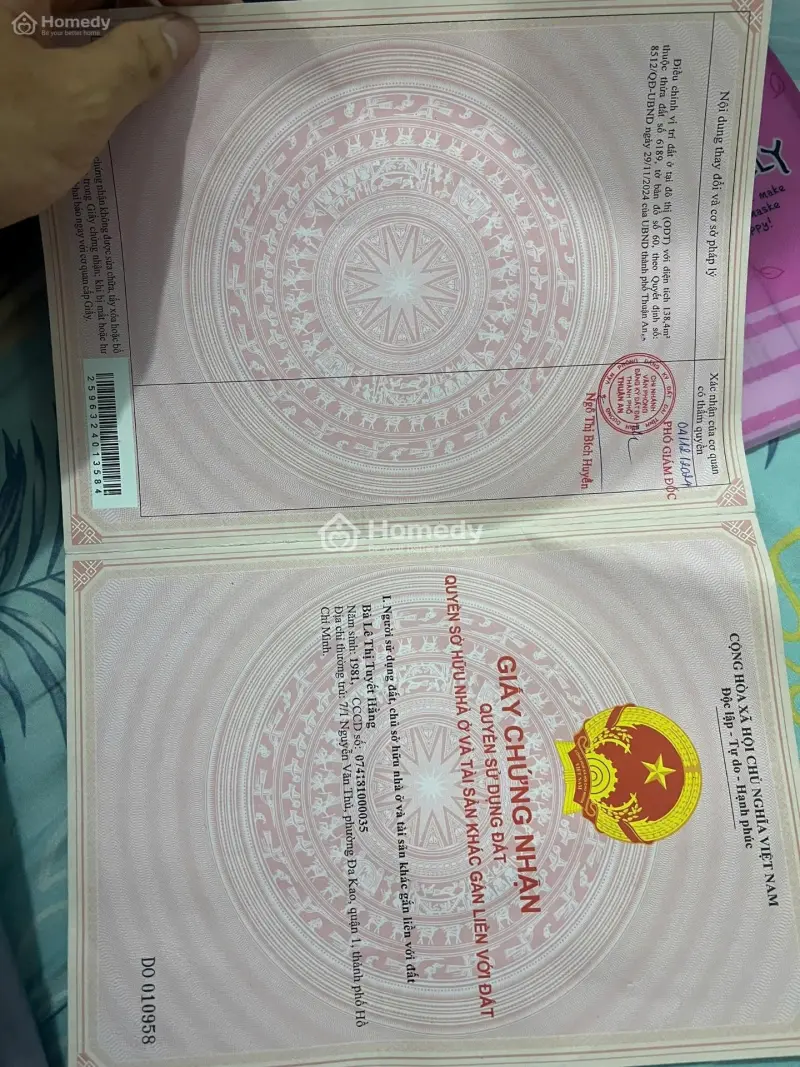 Chính Chủ Cần Bán Đất Mặt Tiền Và Nhà Tại Tp Hồ Chí Minh