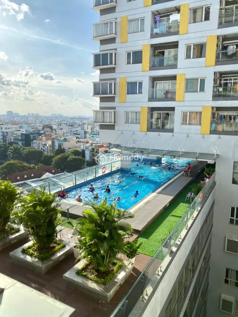 Quận 10 Căn Hộ 1 Phòng Ngủ Full Y Hình 16Tr Vào Liền Có Bớt Lộc, Có Ban Công Hồ Bơi Free