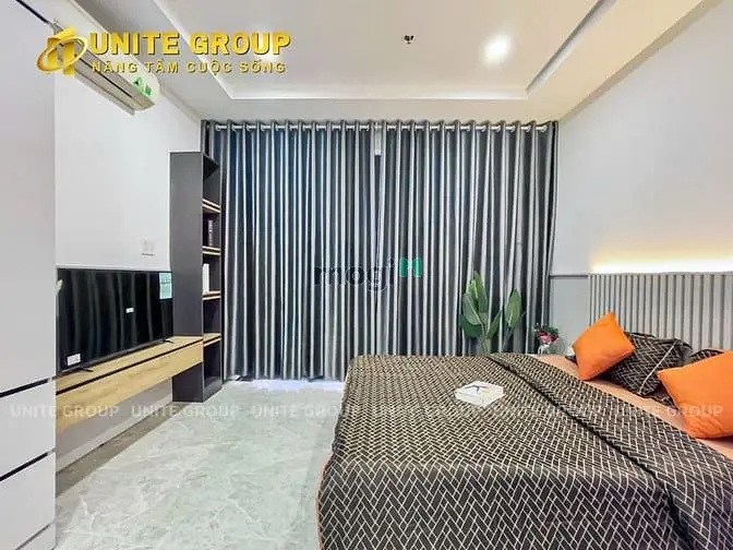 Cho Thuê Căn Hộ, 1Pn Ban Công View Sông Cực Đẹp, Full Nội Thất.
