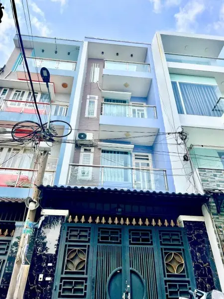 Cho Thuê Nhà Nguyên Căn Full Nội Thất. Hẻm Mã Lò, Q.bình Tân. 4X16M. 3 Lầu 5Pn 5Wc + Sân Thượng