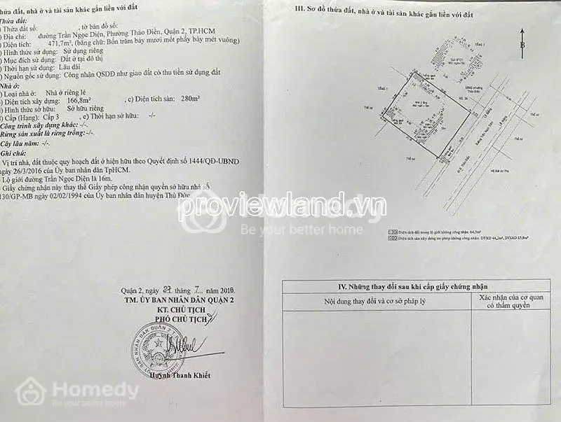 Bán Đất Trần Ngọc Diện Thảo Điền, Diện Tích Lớn 471M², Sổ Hồng Riêng
