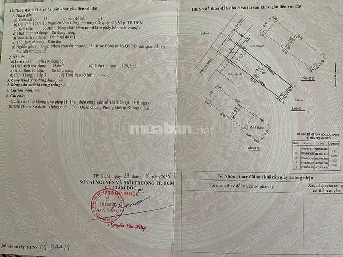 Bán Hoặc Cho Thuê Nhà 175/4/15 Nguyễn Văn Công, Phường 03, Gò Vấp