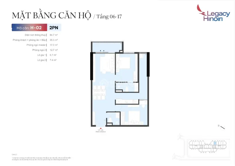 Căn Hộ 2Pn Legacy Hinoiri – Lựa Chọn Hoàn Hảo Cho Gia Đình Trẻ