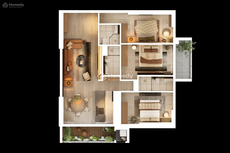 Căn Hộ 3Pn Legacy Hinoiri – Không Gian Sống Đẳng Cấp Cho Gia Đình Đa Thế Hệ